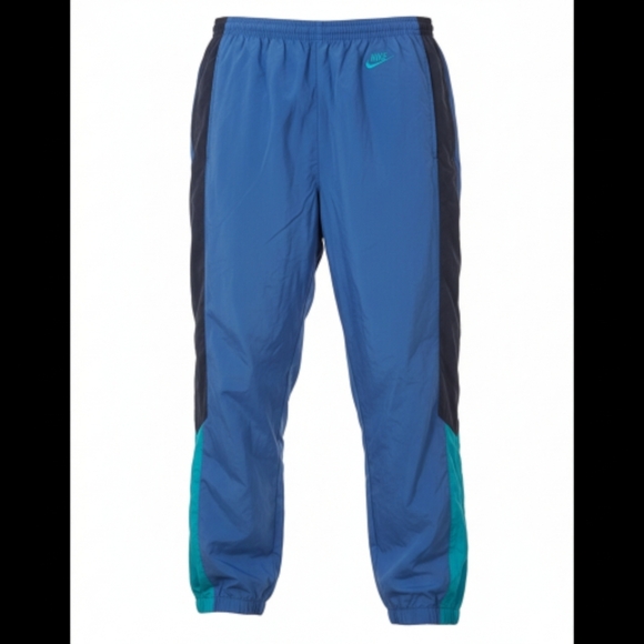 Nike Other - 90s Nike Track Pants Rare Silver Tag Vintage Nike Blue Teal Mens Large EUC